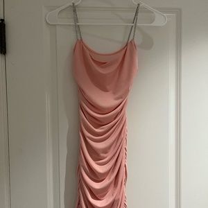 Lucy in the Sky Marsha Rhinestone Bodycon Dress in Pink